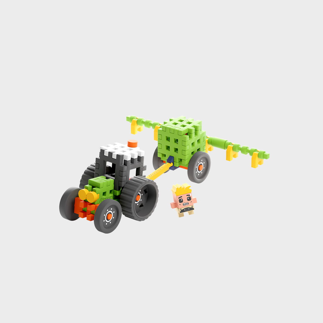 Marioinex - Mini Waffle Farmer Tractor With Sprayer