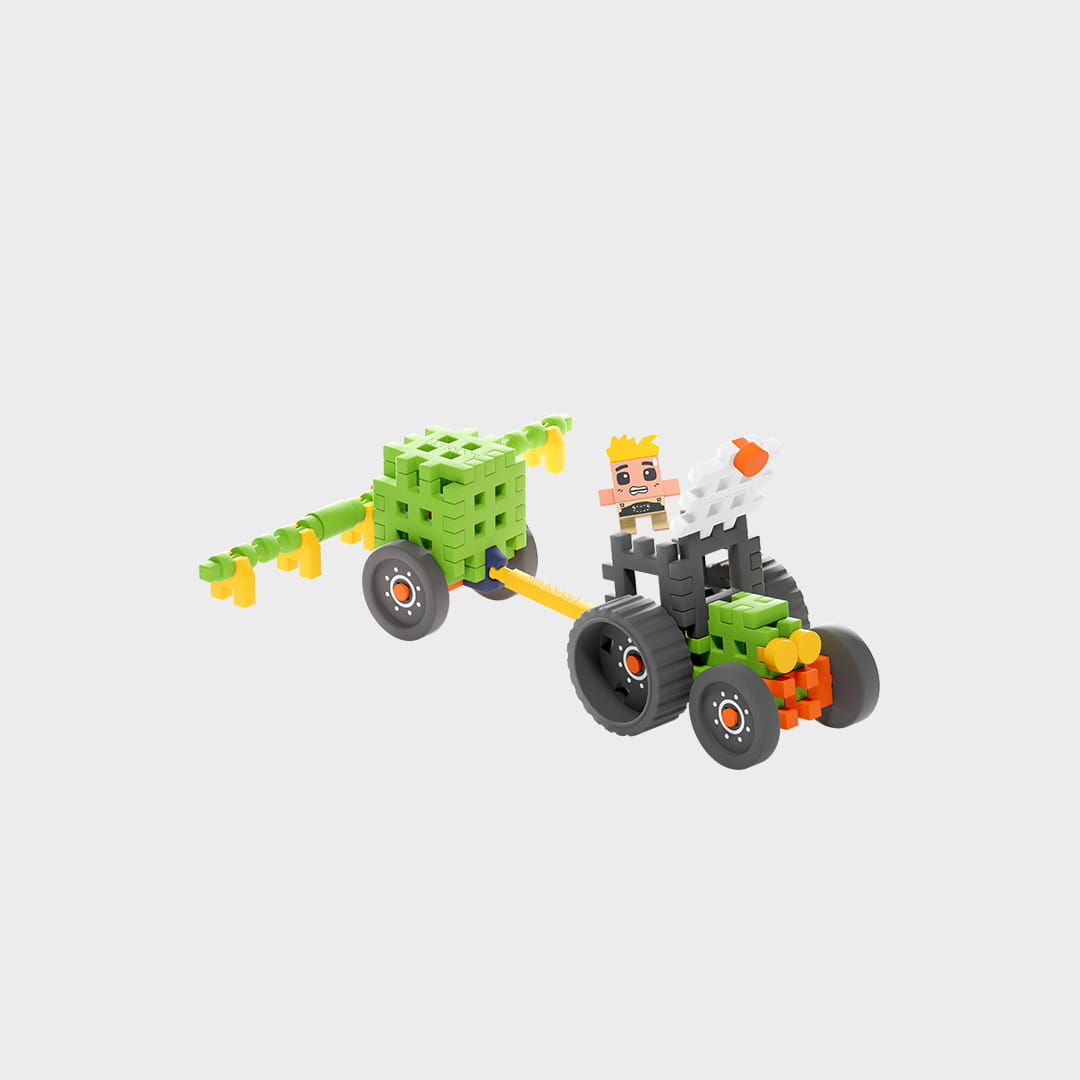 Marioinex - Mini Waffle Farmer Tractor With Sprayer