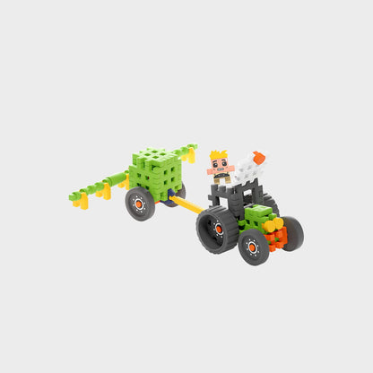 Marioinex - Mini Waffle Farmer Tractor With Sprayer