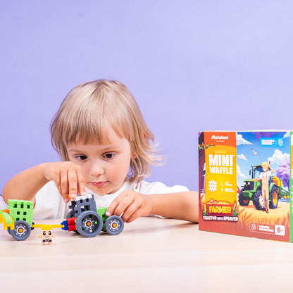 Marioinex - Mini Waffle Farmer Tractor With Sprayer