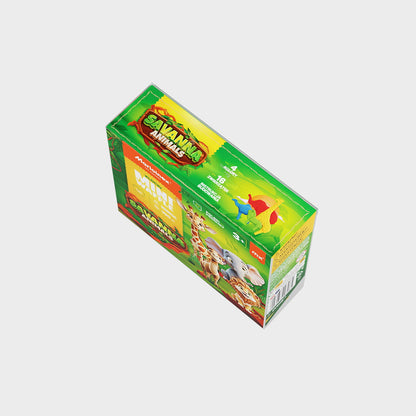 Marioinex - Mini Waffle Animais Savanna - 100 Peças