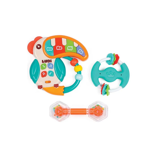 Caixa de Música e 2 Chocalhos Maraca | Ludi