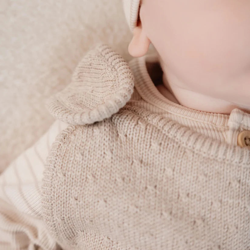 Macacão Soft Bege Melee | Little Dutch