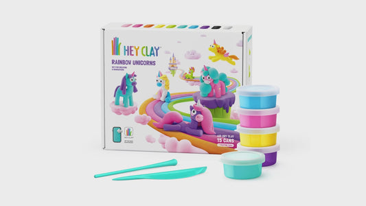Massas de Modelar - Rainbow Unicorns | HEY CLAY