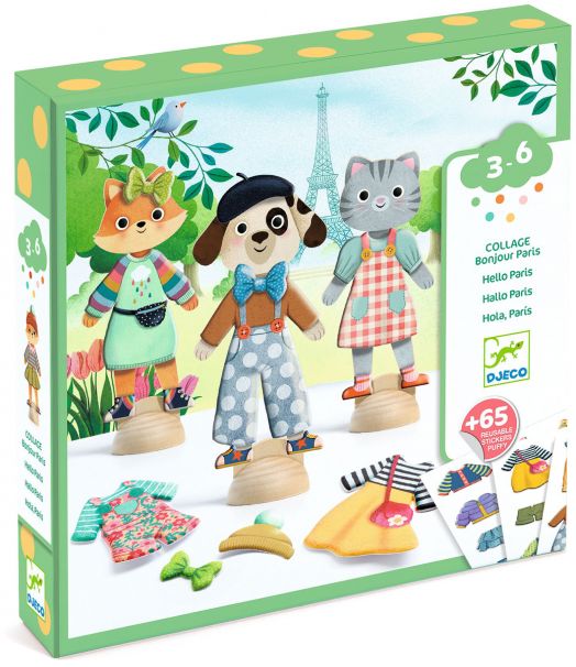 Atividade de Colagem - Bonjour Paris | Djeco