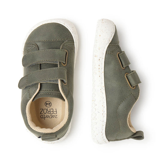 Ténis Moraira Rocker AW25 - Kaki | Microfibra Camurça