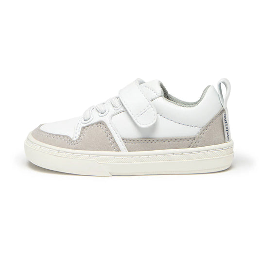 Ténis Cheste Rocker AW25 - Branco e Cinza | Microfibra