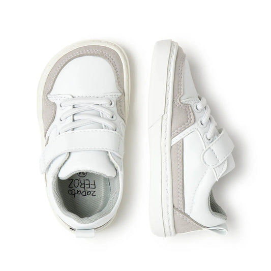 Ténis Cheste Rocker AW25 - Branco e Cinza | Microfibra