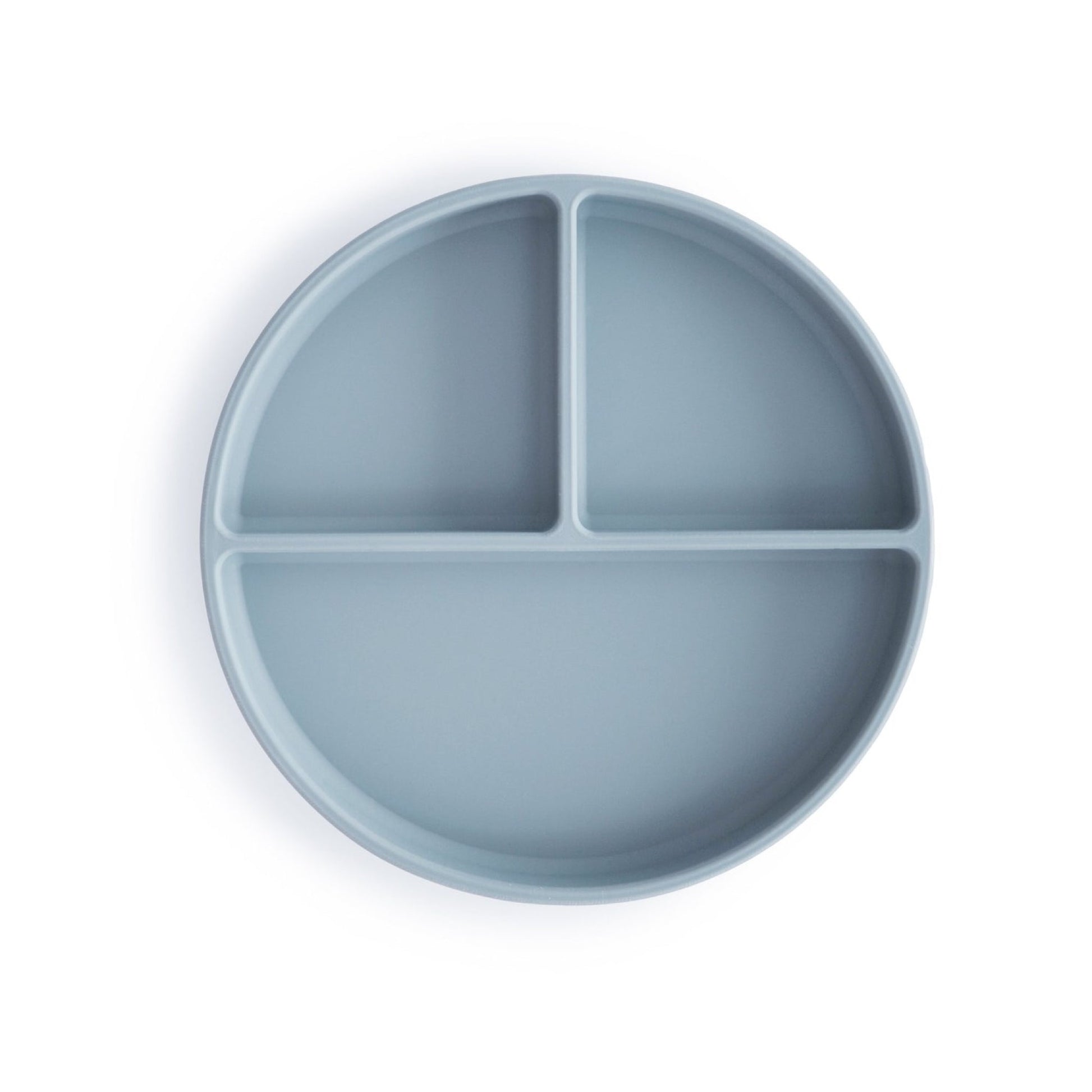Prato com ventosa Mushie - Powder Blue.
