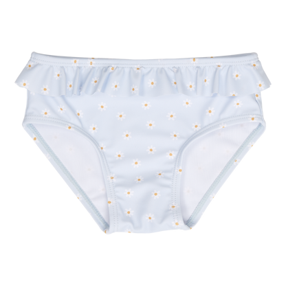 Cuecas de Banho com Folhos - Daisies Blue.